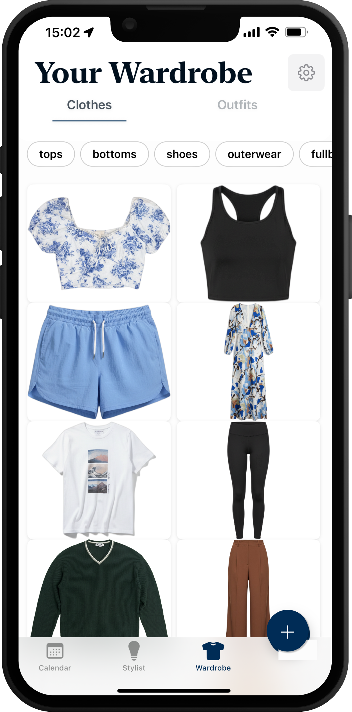 Organize wardrobe screenshot